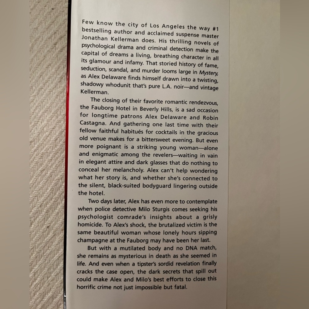 MYSTERY by Jonathan Kellerman Hardback - Picture 4 of 9